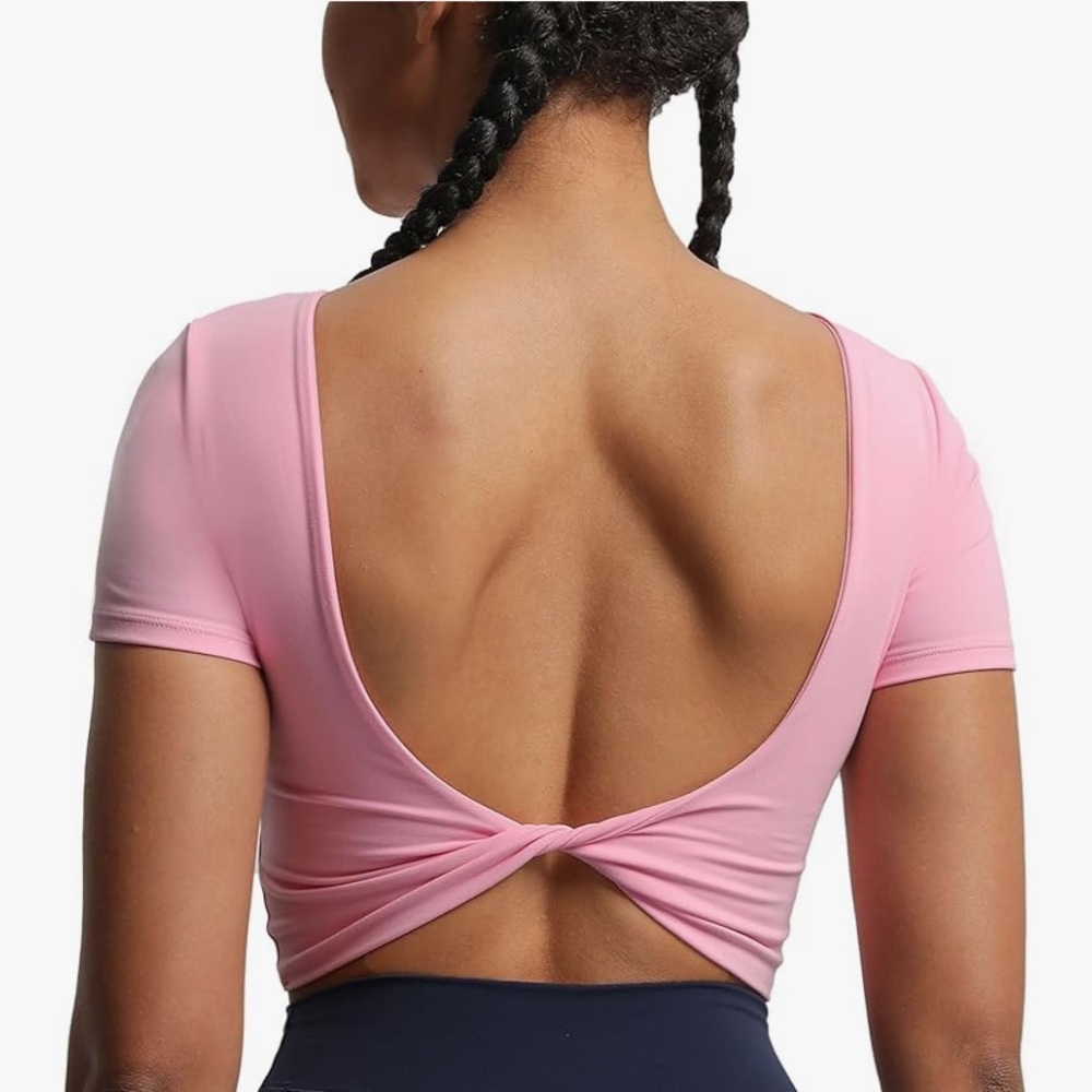 Aoxjox Short Sleeve Crop Top